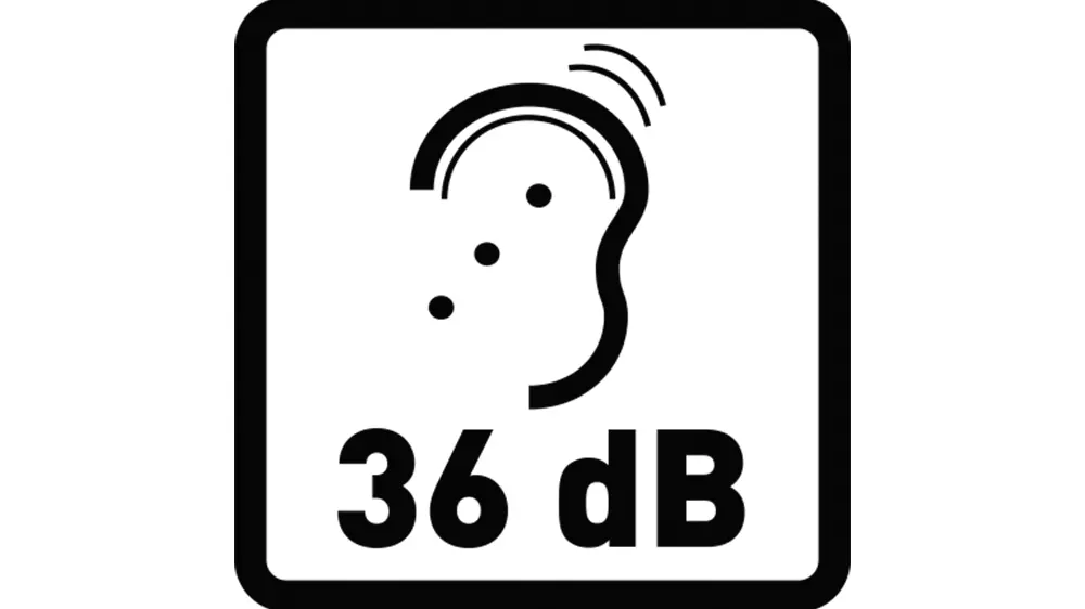 Piktogram tichý prevádzka 35 dB chladničky Philco PCN 442 DMCX
