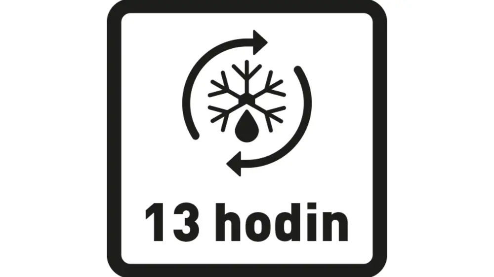 Akumulačn&iacute; doba 13 hodin chladničky Philco PC 173 DW