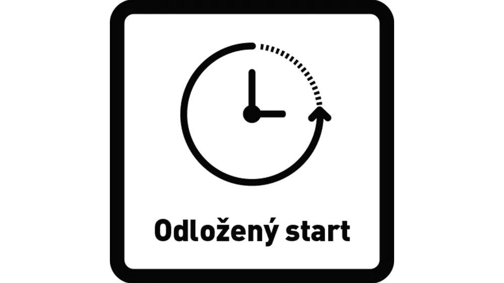 Piktogram odložený start.