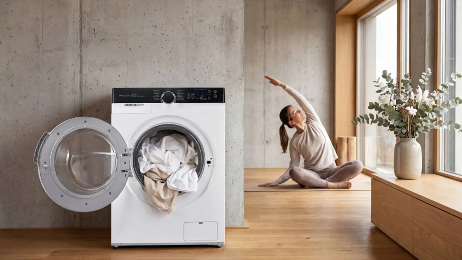 Pračka Philco PLDSI 127 A King 3 stojící v koupelně