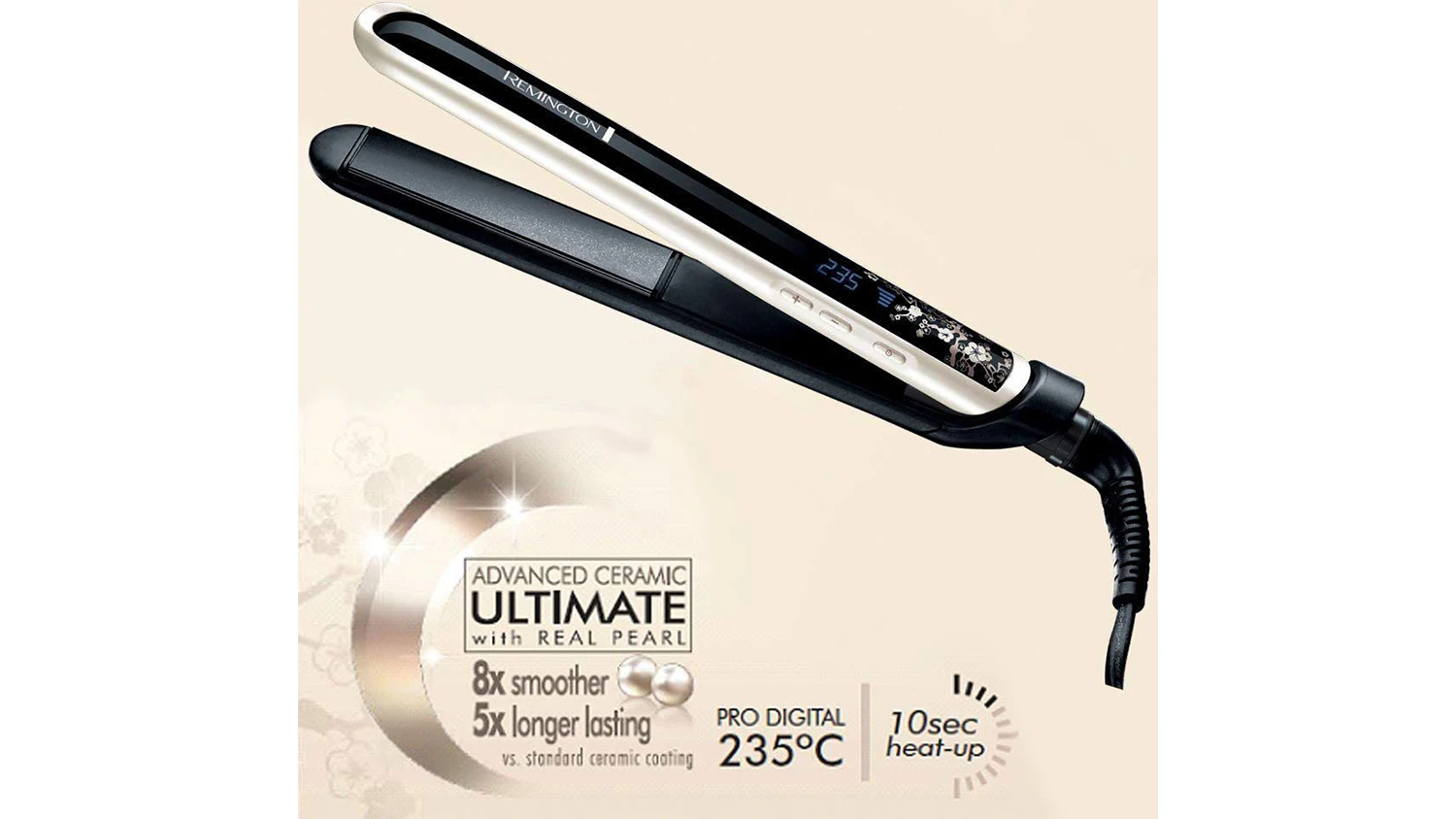 Vlastnosti žehličky na vlasy Remington S9500