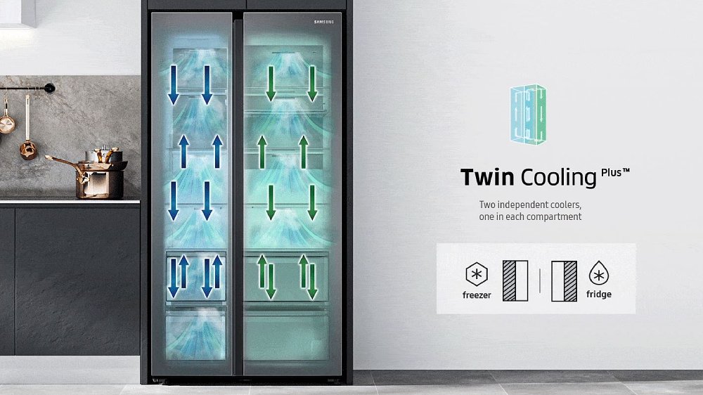 Side by Side chladnička Samsung RH68B8541B1/EF – dokonalá vlhkost vzduchu pro dokonalou šťavnatost