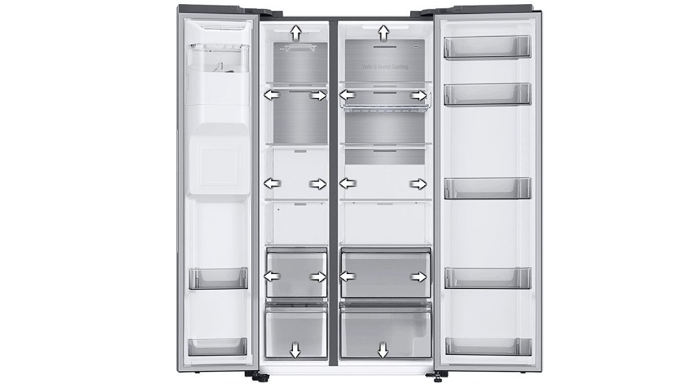 Chladnička Samsung RS68A884CB1/EF – moderní dvoudveřová chladnička stvořená pro vaši rodinu