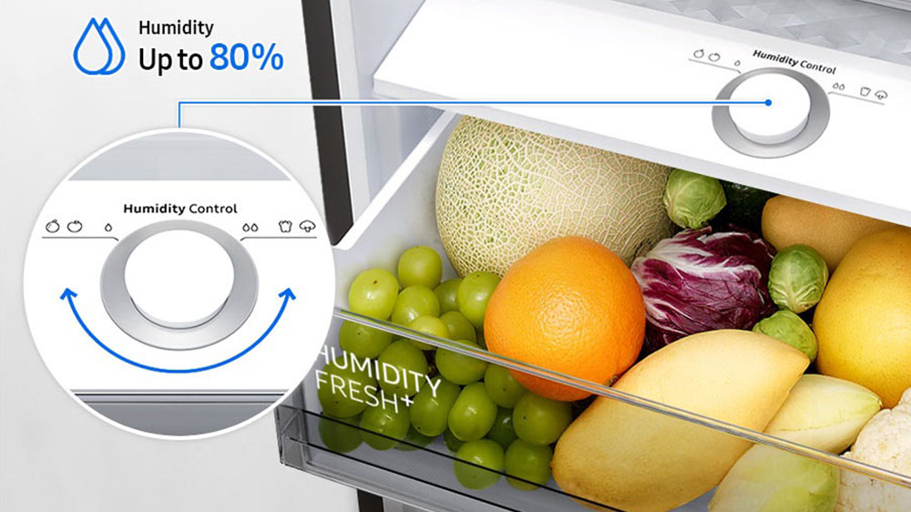 Funkce Huminidity control chladnička SAMSUNG RB38C7B6D41/EF kombi_04