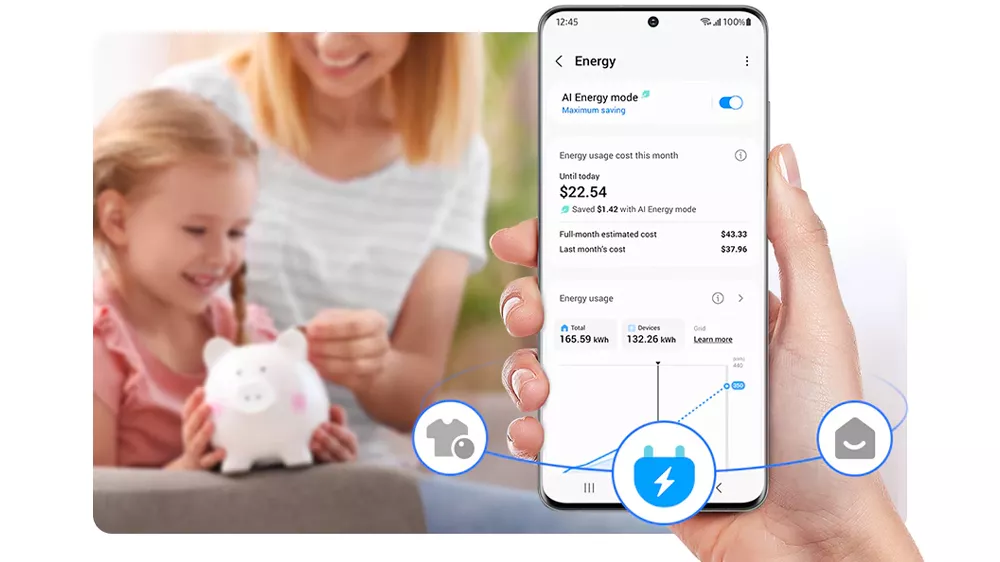 Parní pračka SAMSUNG WW90DG6U85LBU4
