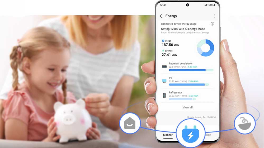 Sledování spotřeby energie lednice Samsung a dalších spotřebičů v aplikaci SmartThings_05