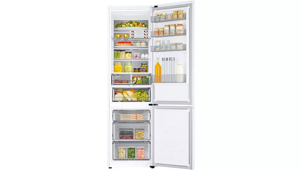 Chladnička Samsung RB38C705CWW/EF naplněn&aacute; potravinami_02