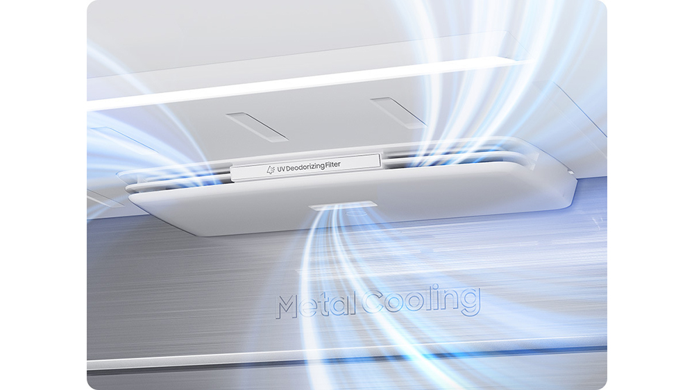 Americká lednice Samsung RF65DB970E22EO s UV deodoračním filtrem_03
