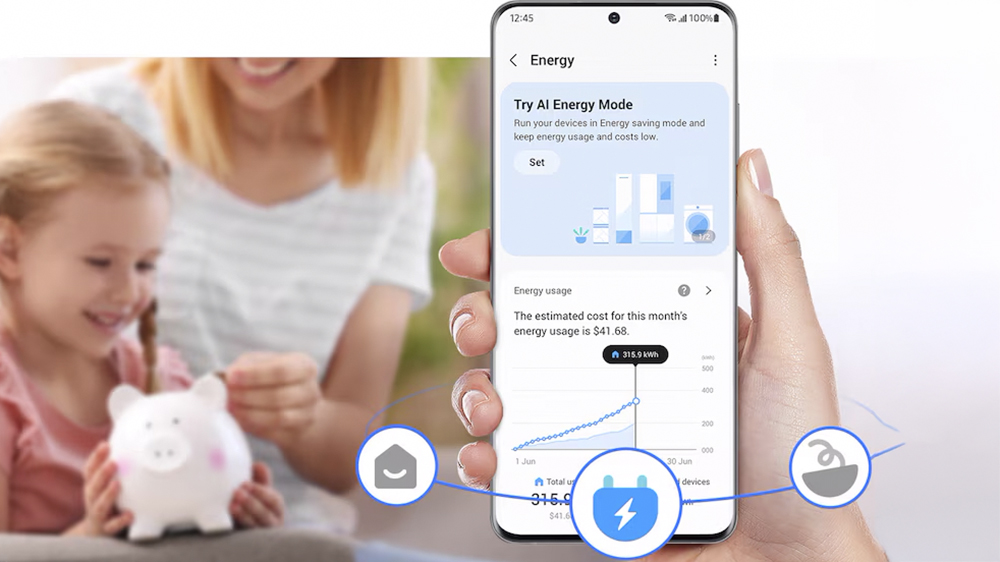 Sledování spotřeby energie lednice Samsung v aplikaci SmartThings Energy_05