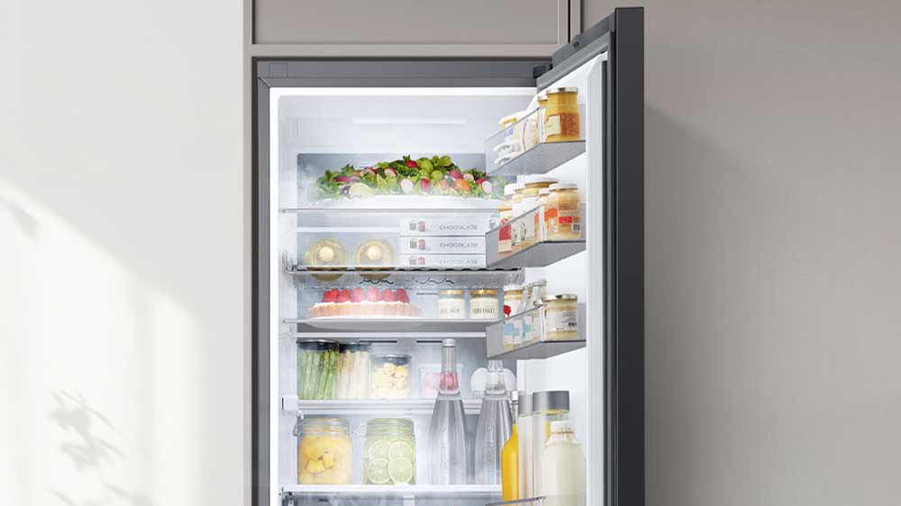 Systém All-Around Coolling se stará o rovnoměrné chlazení v kombinované chladničce Samsung_04