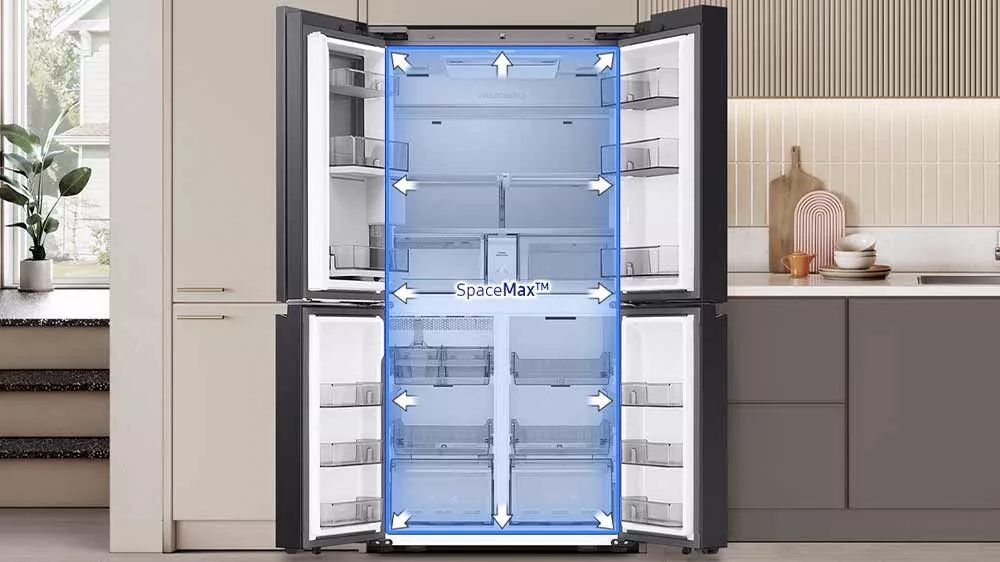Americk&aacute; chladnička Samsung RM90F67CECEO s technologi&iacute; vnitřn&iacute;ho prostoru SpaceMax_04