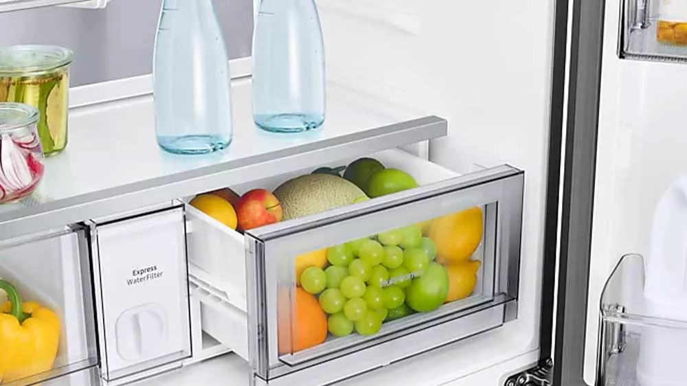 Americk&aacute; chladnička Samsung RM90F67CECEO a z&aacute;suvka Multi-pantry_05
