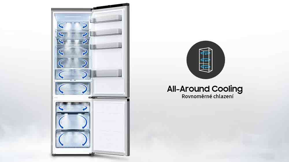 Technológia All Around Cooling chladničky Samsung_03