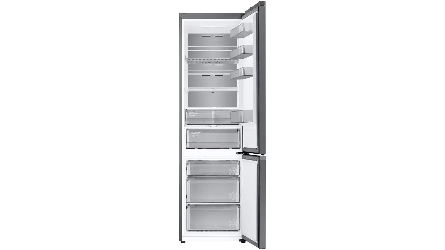 Otevřená prázdná kombinovaná chladnička Samsung RL38C776ASR/EF