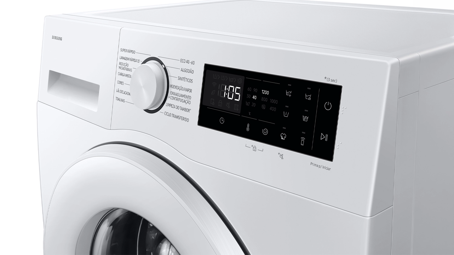Detail ovldn pračky Samsung WW80FG5L32AELE