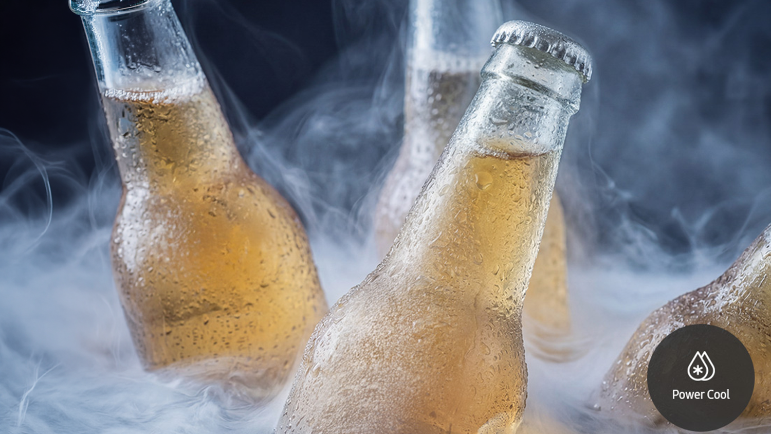 Rychle zchlazené nápoje díky funkci Power Cool