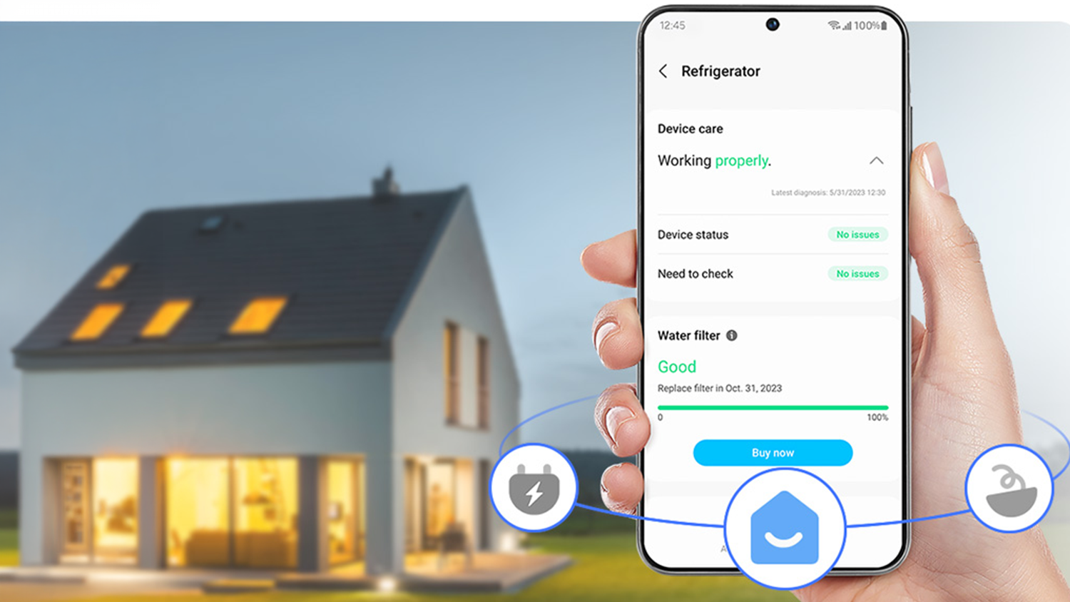 Detailn&iacute; pohled do aplikace SmartThings Home Care