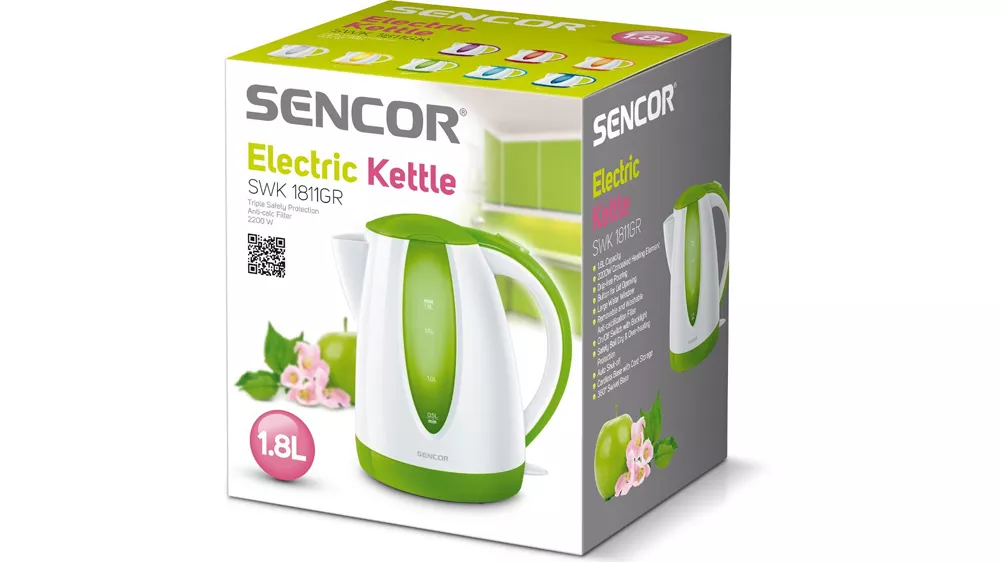 Rychlovarná konvice Sencor SWK 1811GR