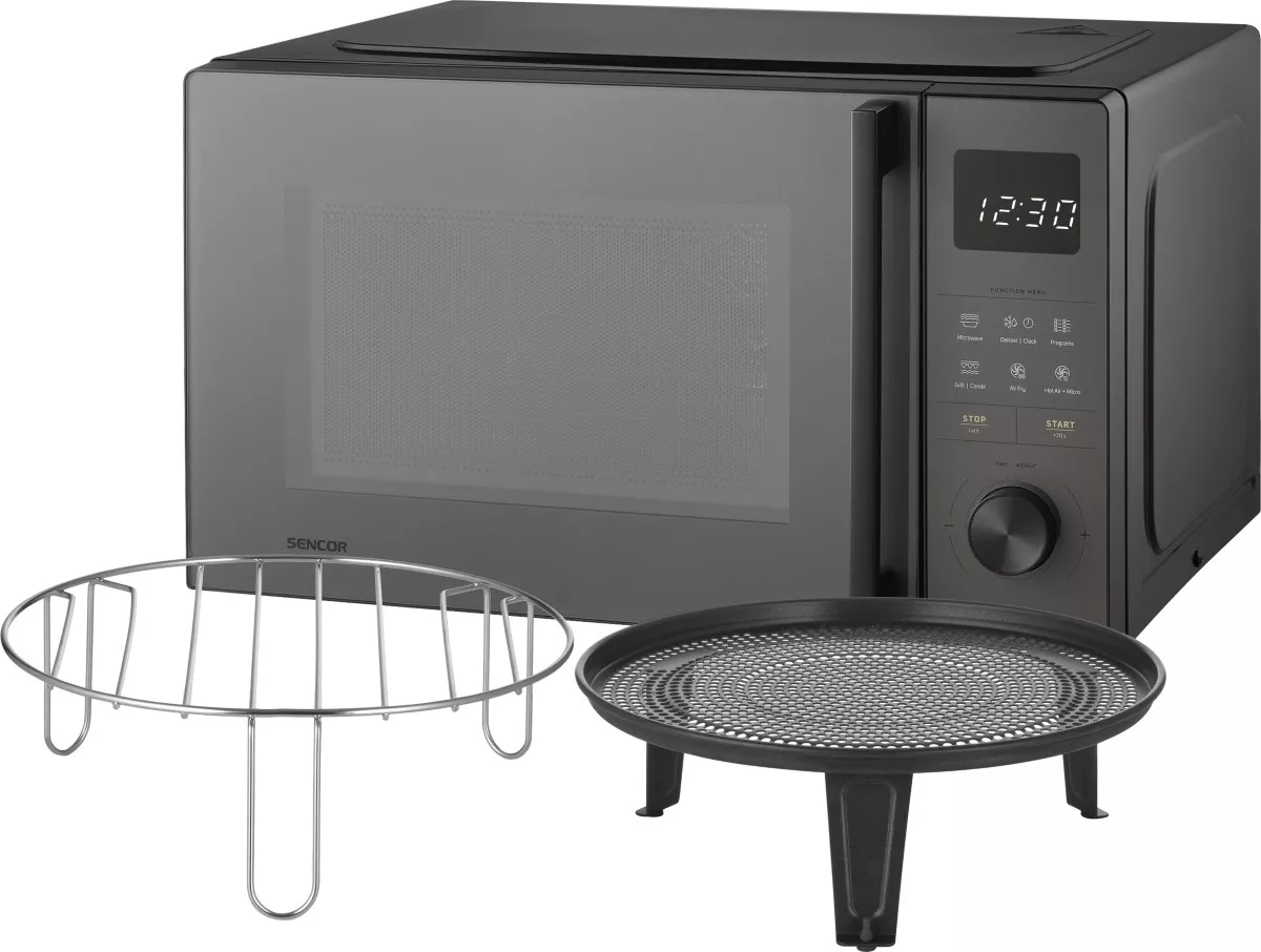 A Sencor SMW 6025BK mikrohullámú sütő csomagjának tartalma