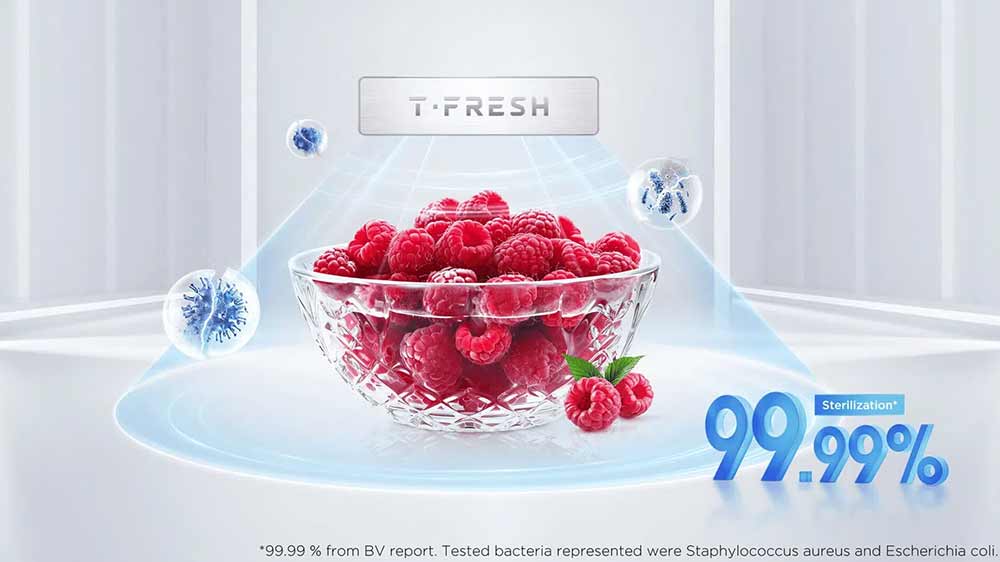 Systém T-Fresh u kombinované chladničky TCL RP382BXD0_03