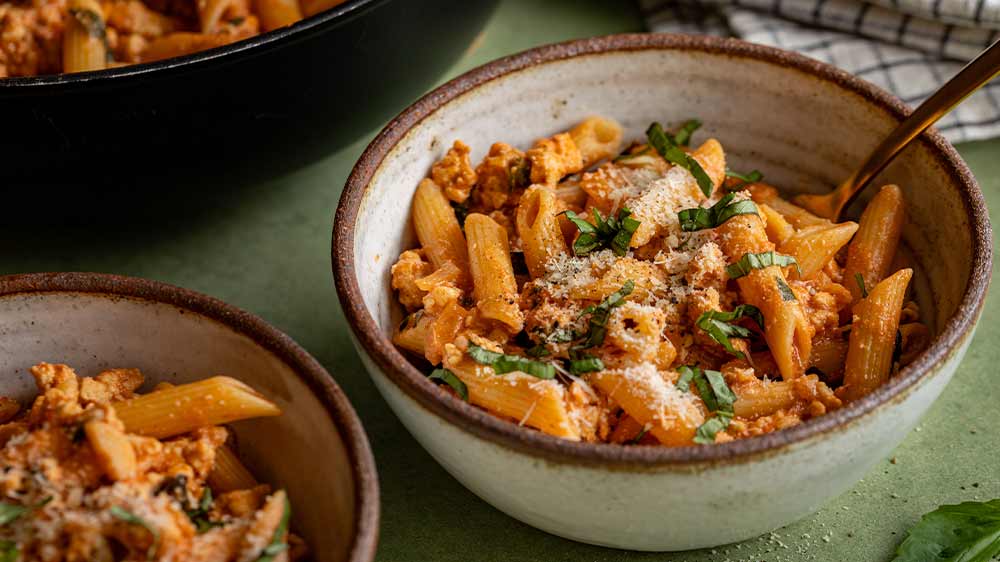 Krémové těstoviny s mletým masem_03