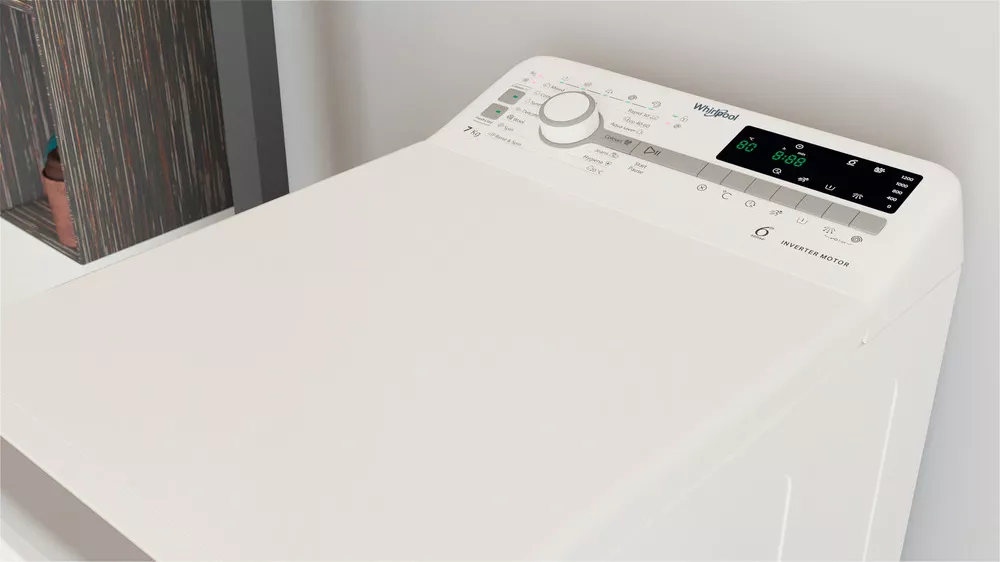 Ovládací panel vrchem plněné pračky Whirlpool TDLR 7231BS EU_03
