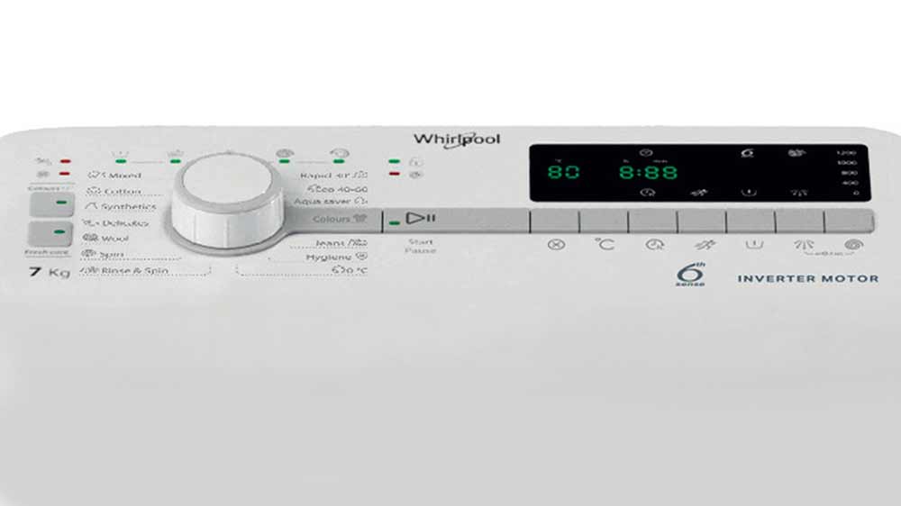 Ovládací panel práčky s vrchným plnením Whirlpool EELT 7150 EU_04