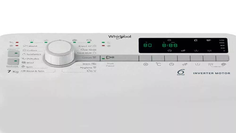 Ovládací panel pračky s vrchním plněním Whirlpool EELT 7150 EU_04