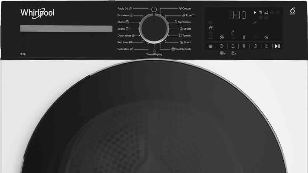 Ovládací panel sušičky bielizne Whirlpool WPS D8 WBS EE_03