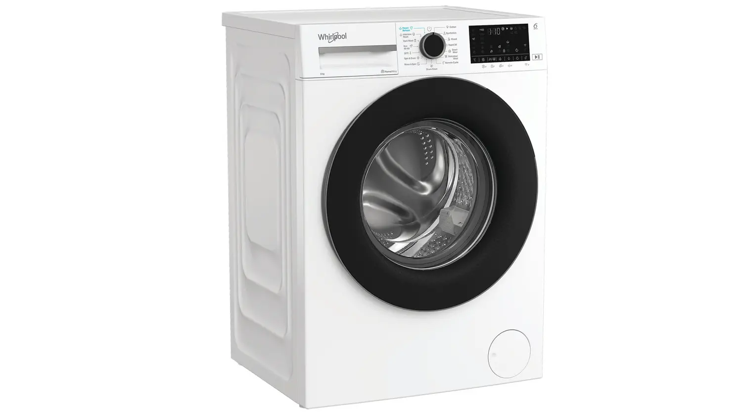 Šikmý pohľad na práčku Whirlpool WAM 87WB EE
