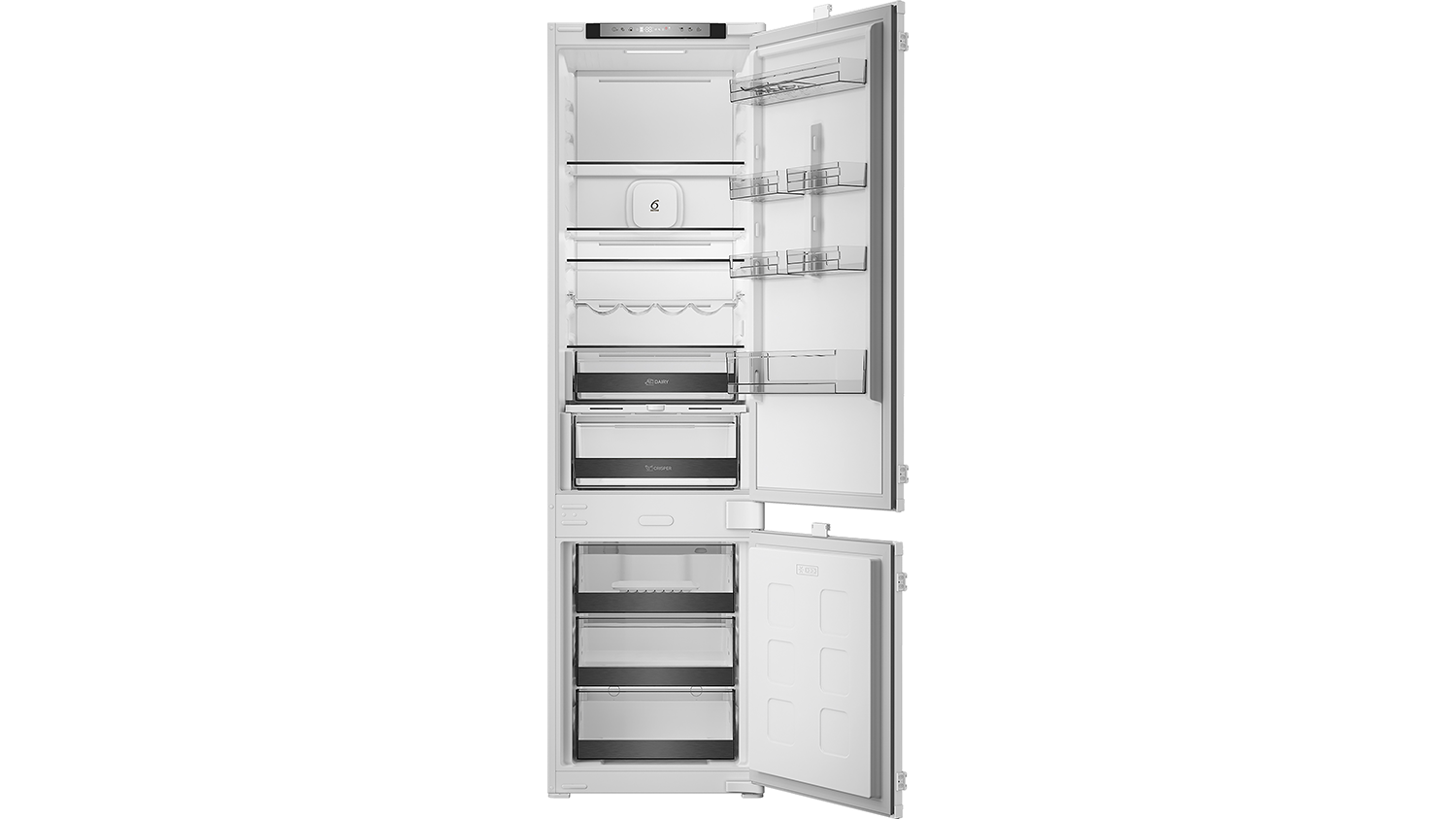 Vestavn&aacute; kombinovan&aacute; lednička Whirlpool WHK2 5324 B6E
