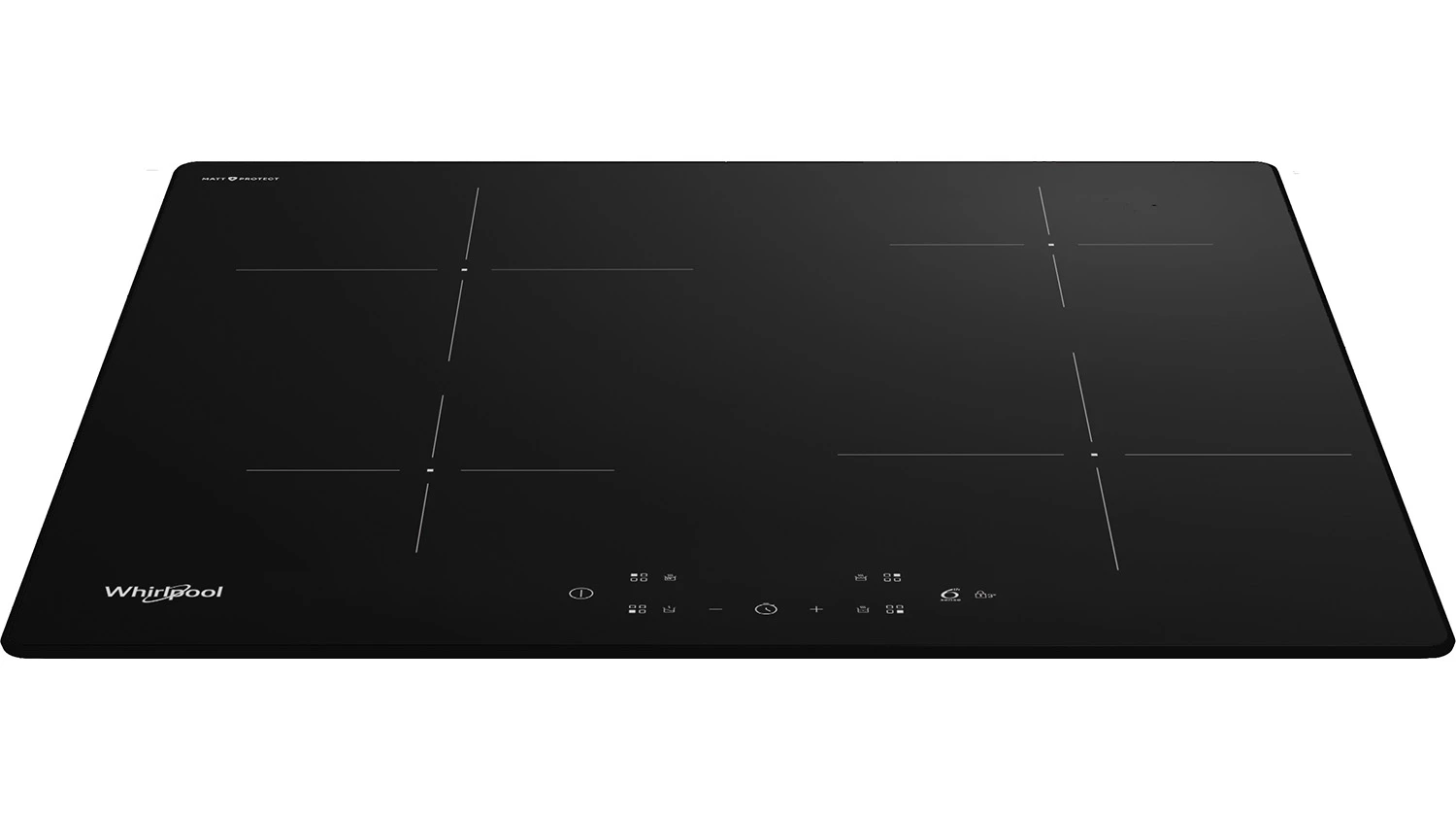Pohľad šikmo spredu na varnú dosku Whirlpool WS Q2160 NE BM