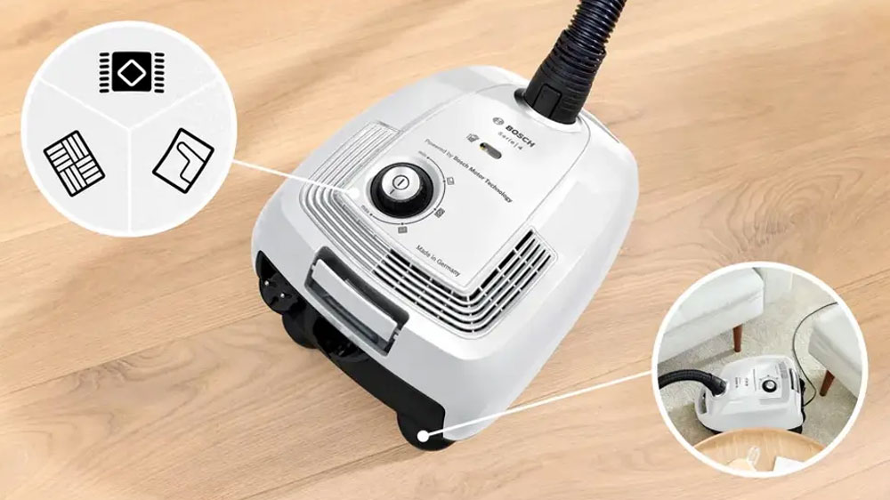 Regulace sacího výkonu na vysavači Bosch BGL38WH2_03