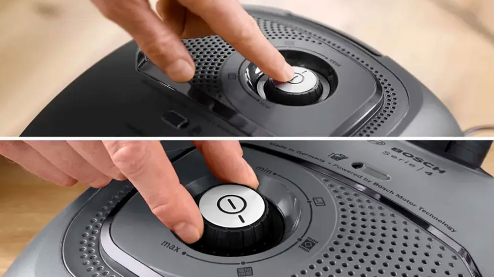 Regulace výkonu na vysavači Bosch BGL41GR3H_04