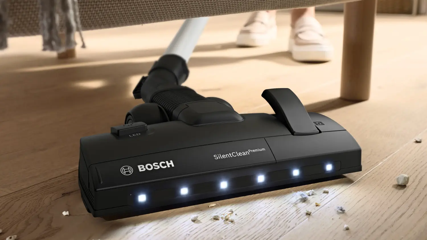 Podlahová hubice s LED osvětlením
