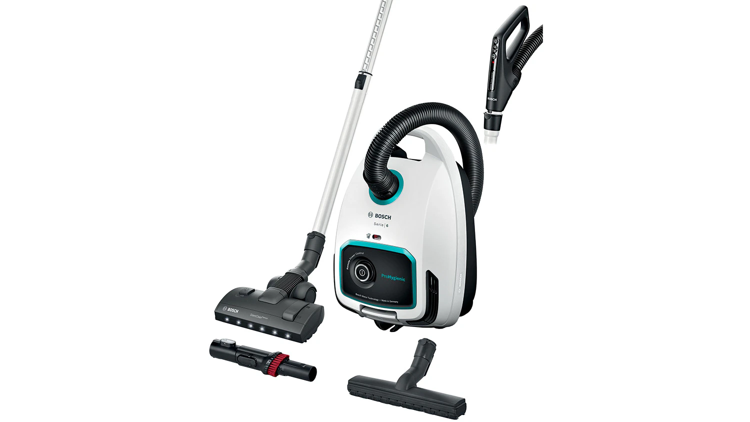 Sáčkový vysavač Bosch Serie 6 ProHygienic BGL6HYG0L s příslušenstvím