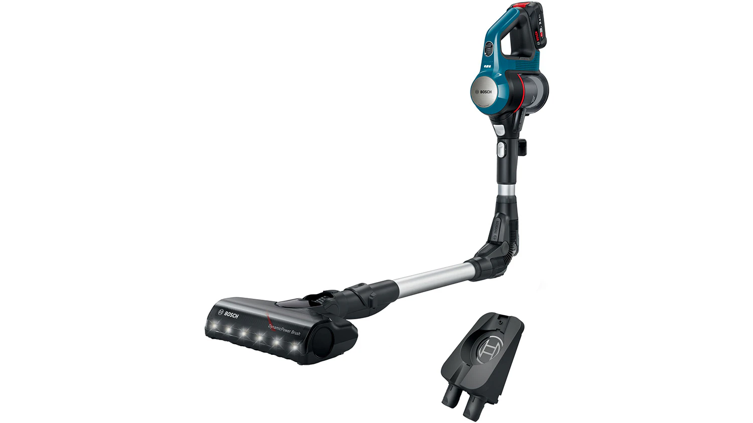 Tyčový vysavač Bosch Unlimited 7 BSS71125AH zboku