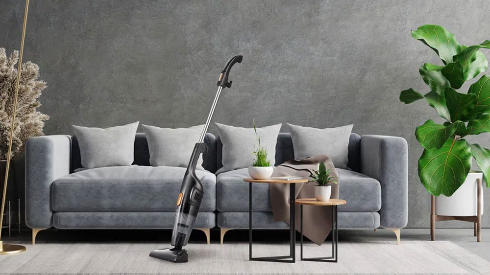 Tyčový vysavač Deerma DX115C v interiéru_04
