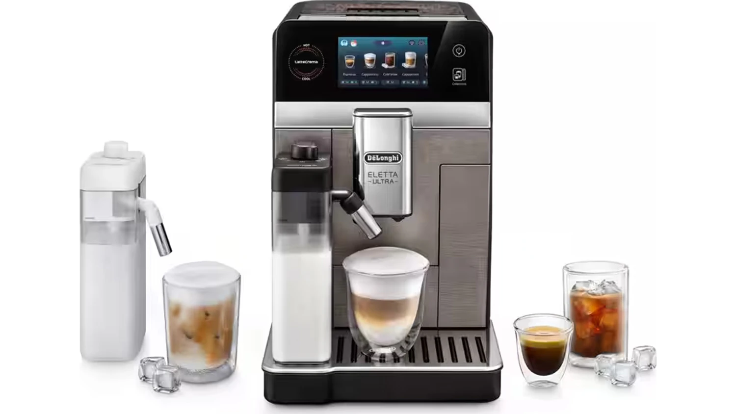 Kávovar De'Longhi Eletta Ultra ECAM470.75.TXB zepředu