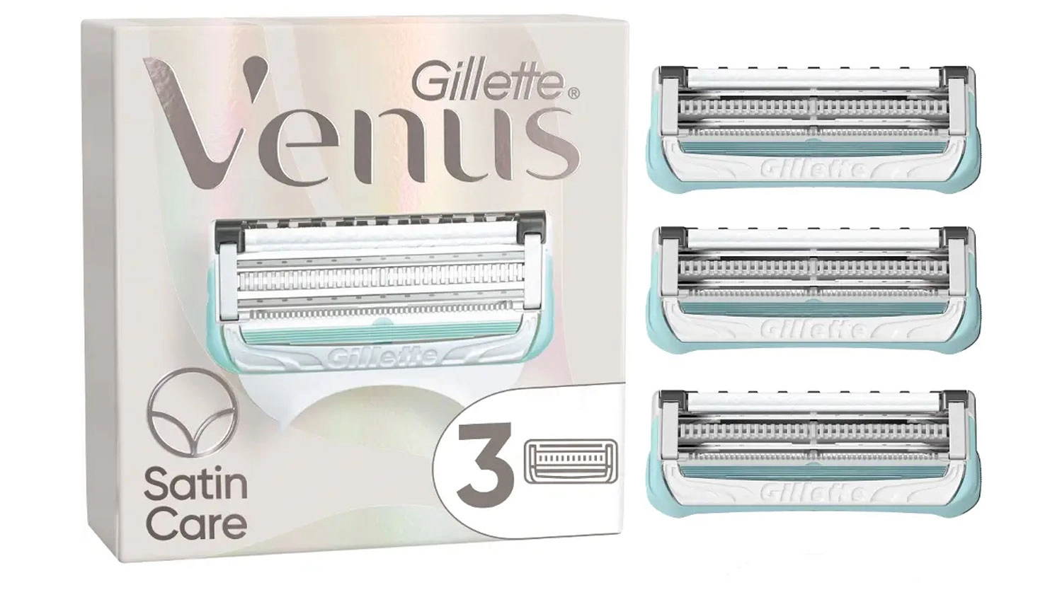Náhradní holící hlavy Gillette Venus Satin Care Head 3 ks