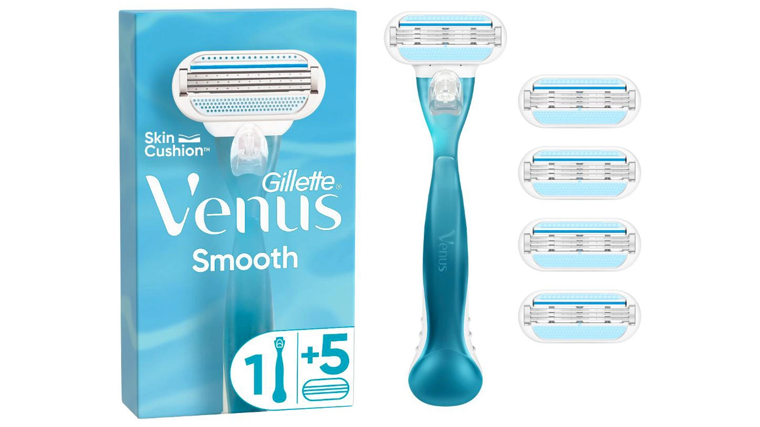 Dámsky holiaci strojček Gillette Venus Smooth + Head 5 ks