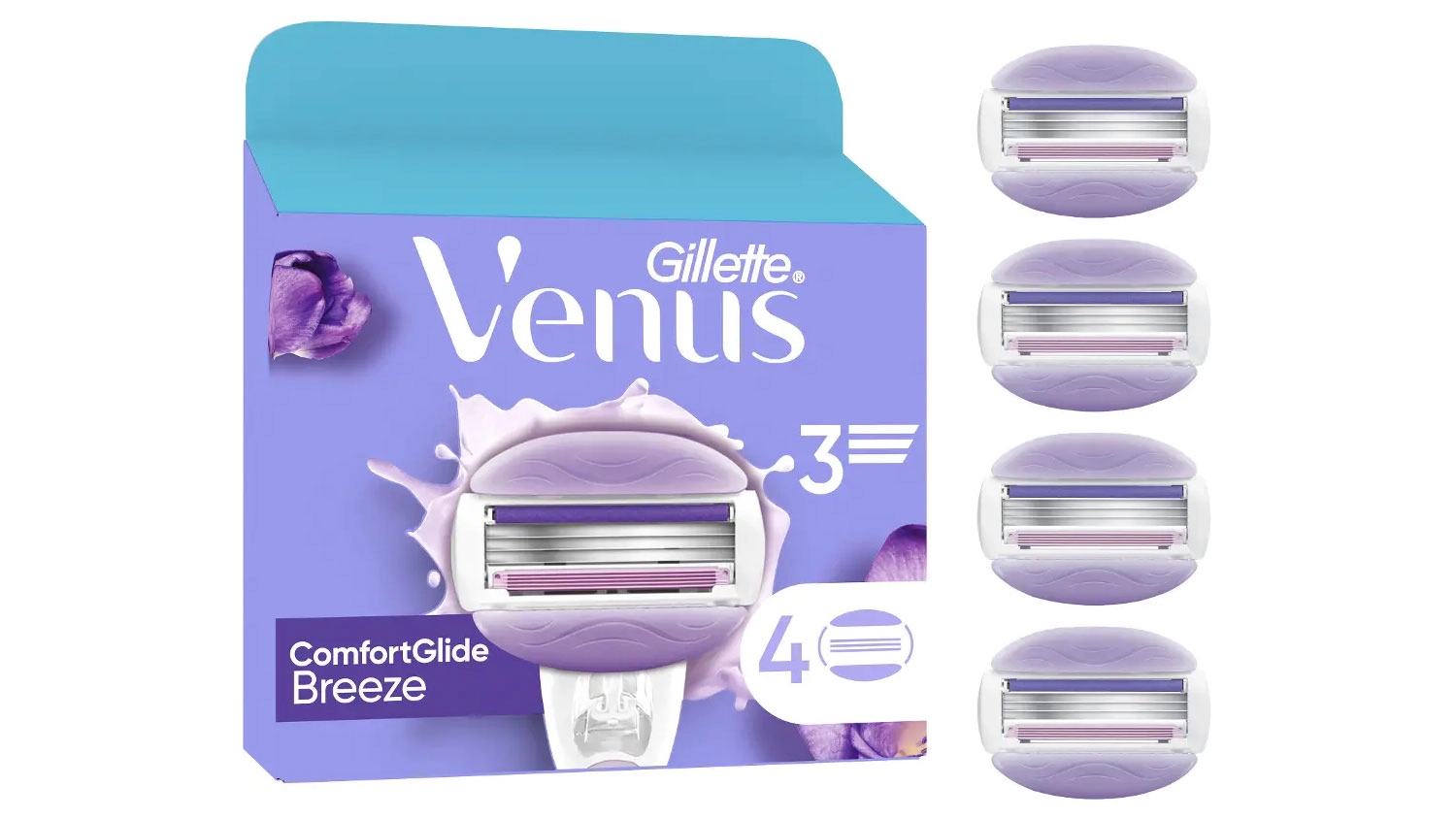 Náhradné holiace hlavy Gillette Venus Comfort Head 4 ks