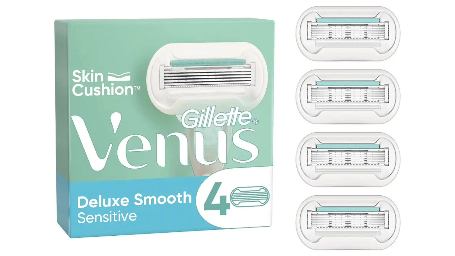 N&aacute;hradn&iacute; hol&iacute;c&iacute; hlavy Gillette Venus Deluxe Head 4 ks