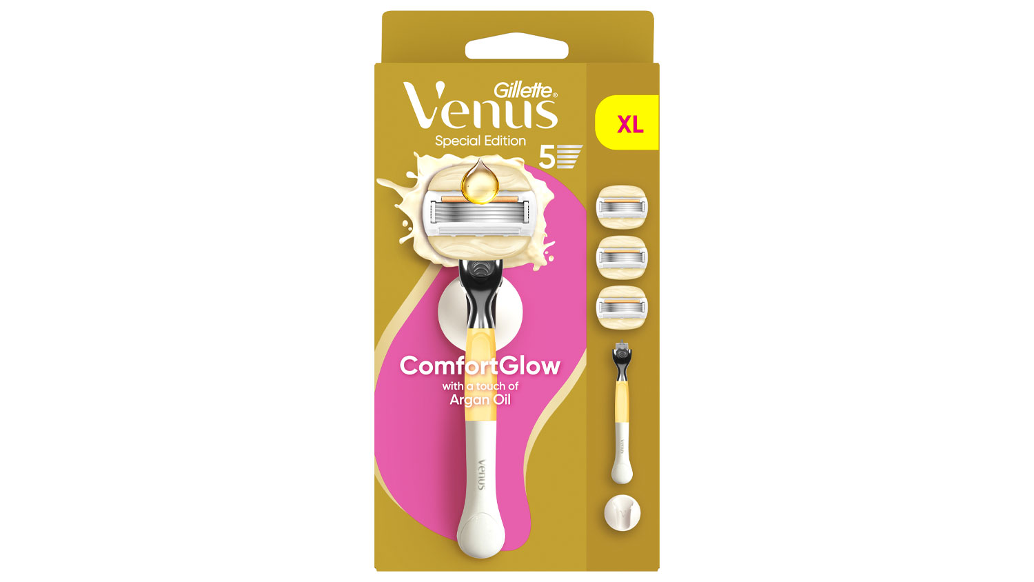 Dámsky holiaci strojček Gillette Venus Extra Smooth + 4 náhradné hlavice + držiak