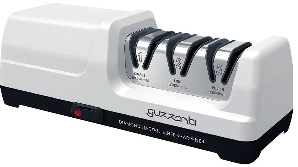 Bílo-černý elektrický brousek na nože Guzzanti GZ 010_01