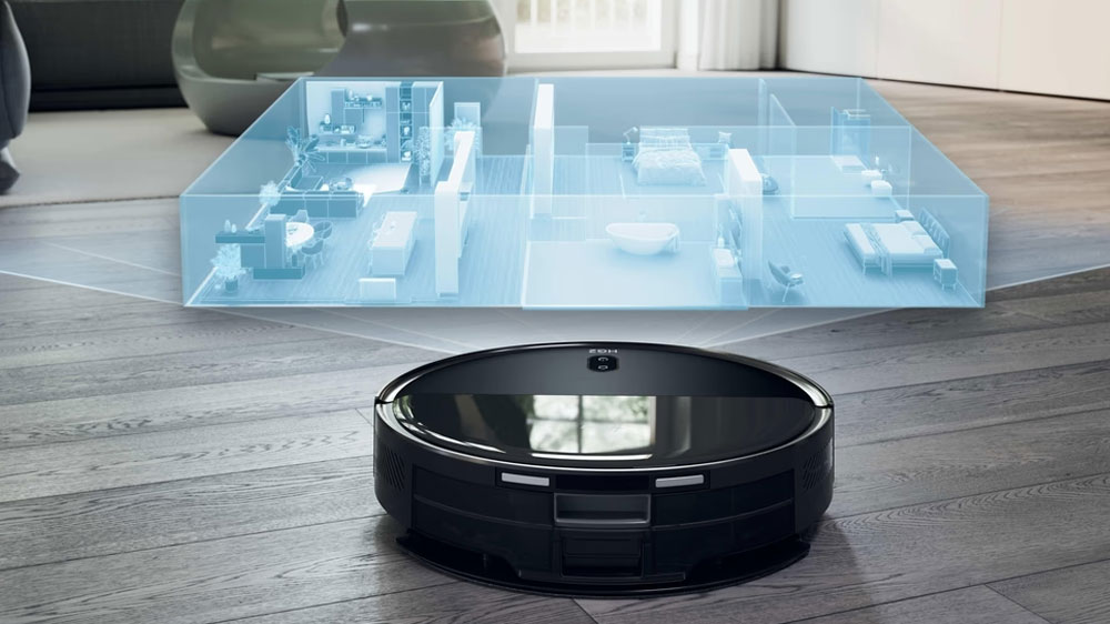 Vizualizácia mapovania bytu pomocou vysávača Hoover HG230H 011_03