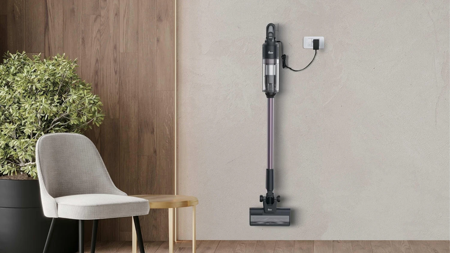 Tyčov&yacute; vys&aacute;vač Hoover MAX Easy Clean HF1M10H 011 počas nab&iacute;jania