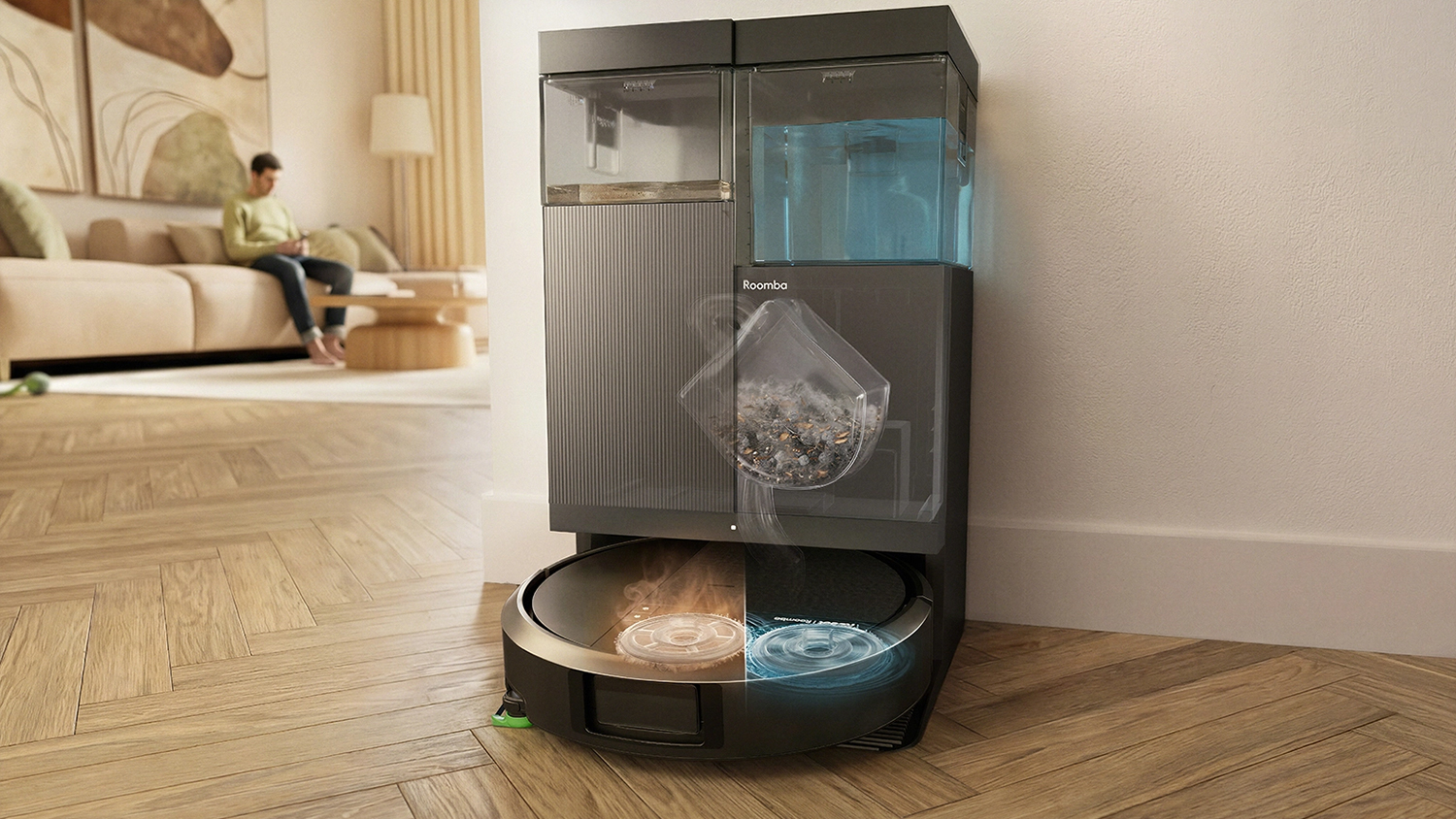 Stanice AutoWash robotického vysavače iRobot Roomba Plus 415 Combo + AutoWash dock