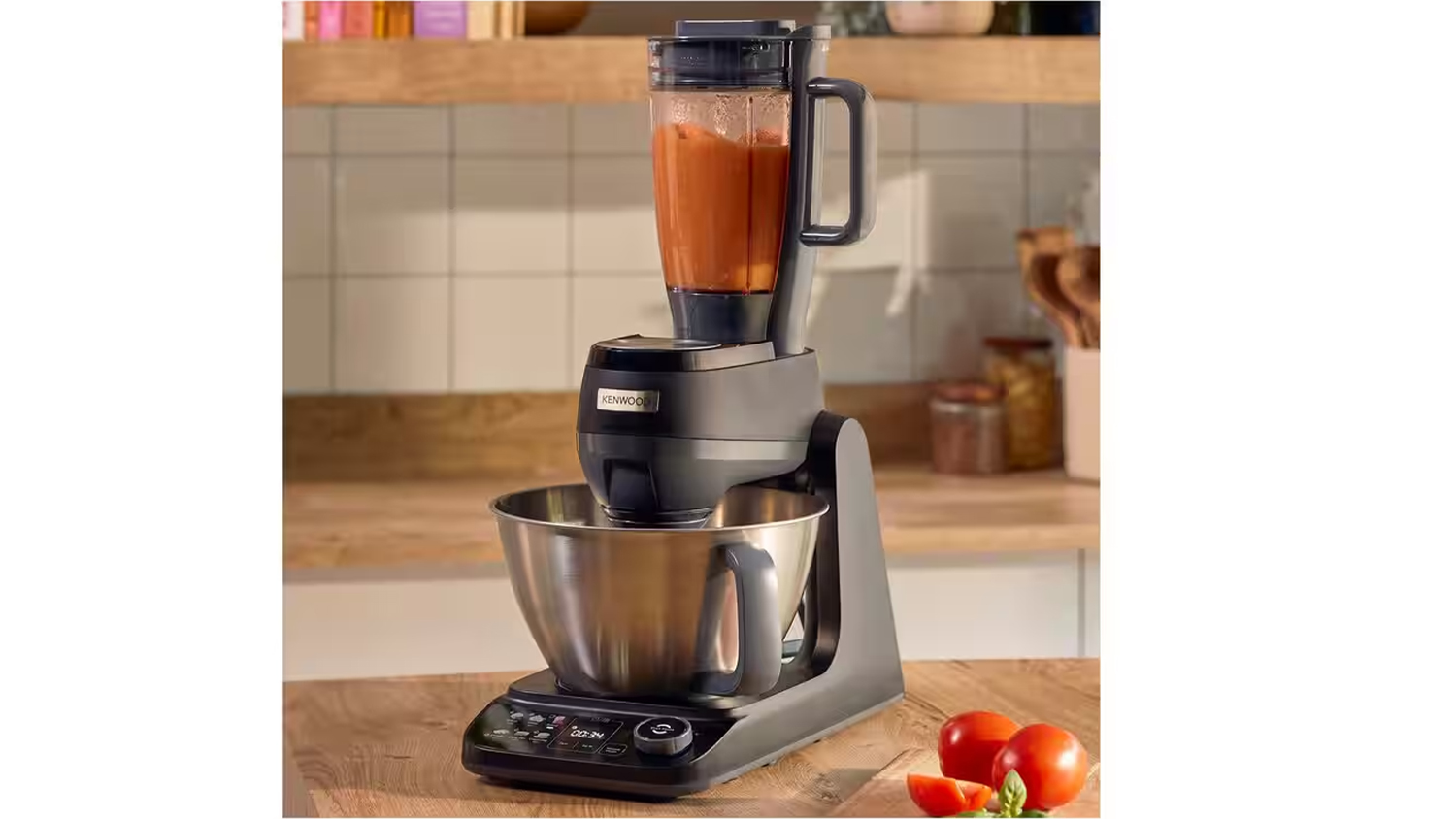 Kuchyňský robot Kenwood Smart-Touch KHC40.060BK s naplněným mixérem