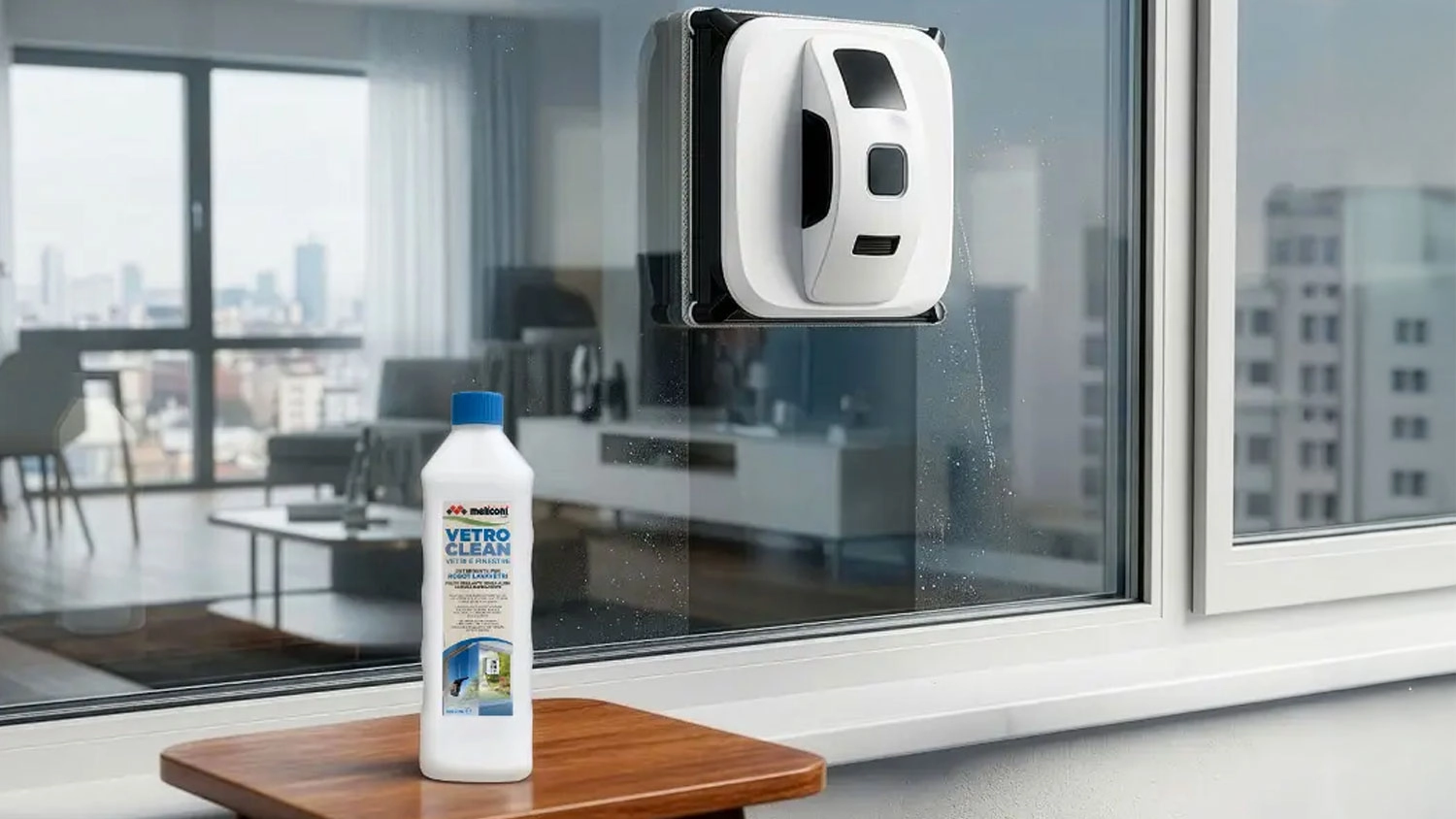 Robotick&eacute; myt&iacute; oken pomoc&iacute; čističe Meliconi 621038 Vetro Clean